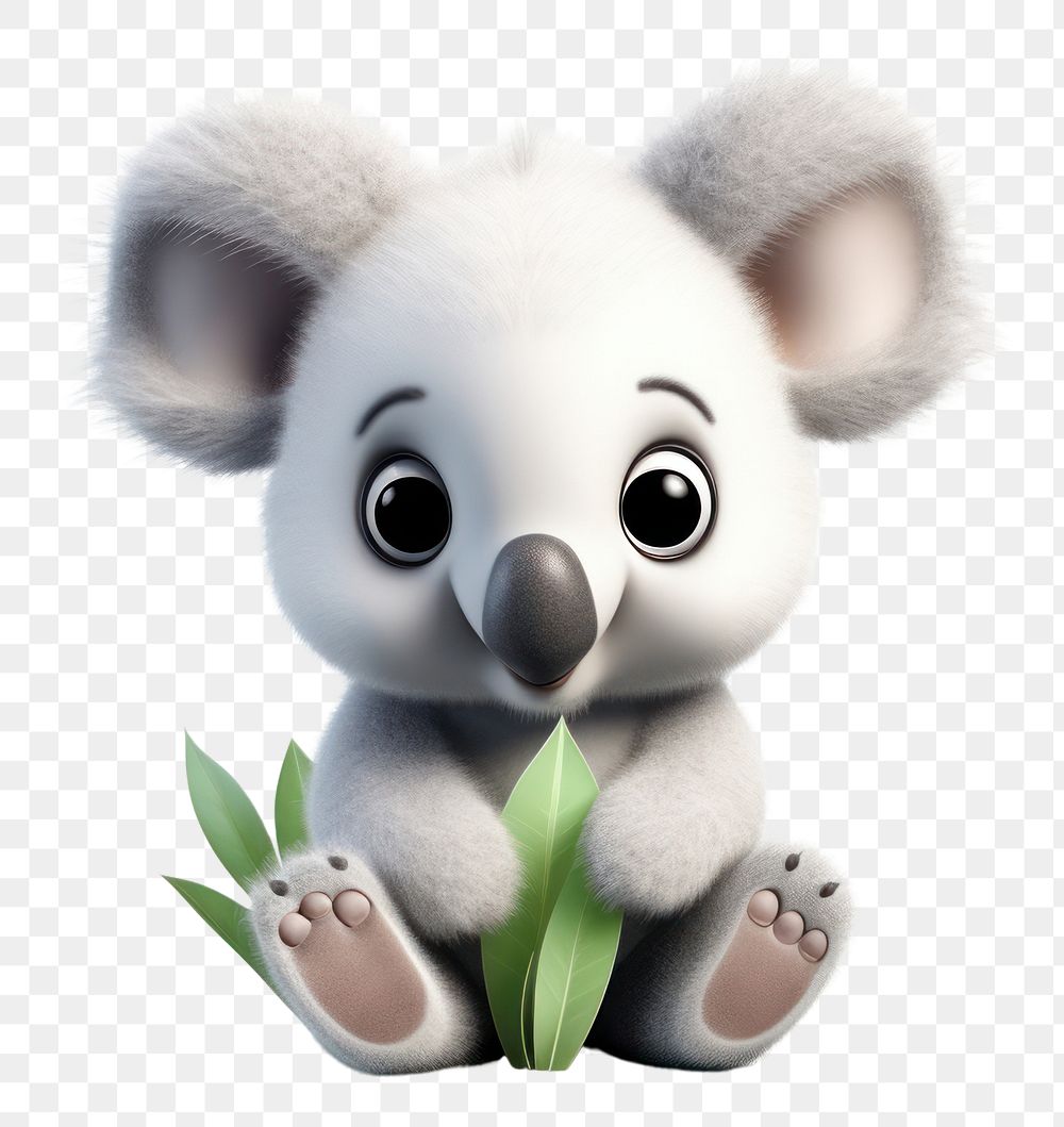 PNG Cute baby koala bear background cartoon animal mammal