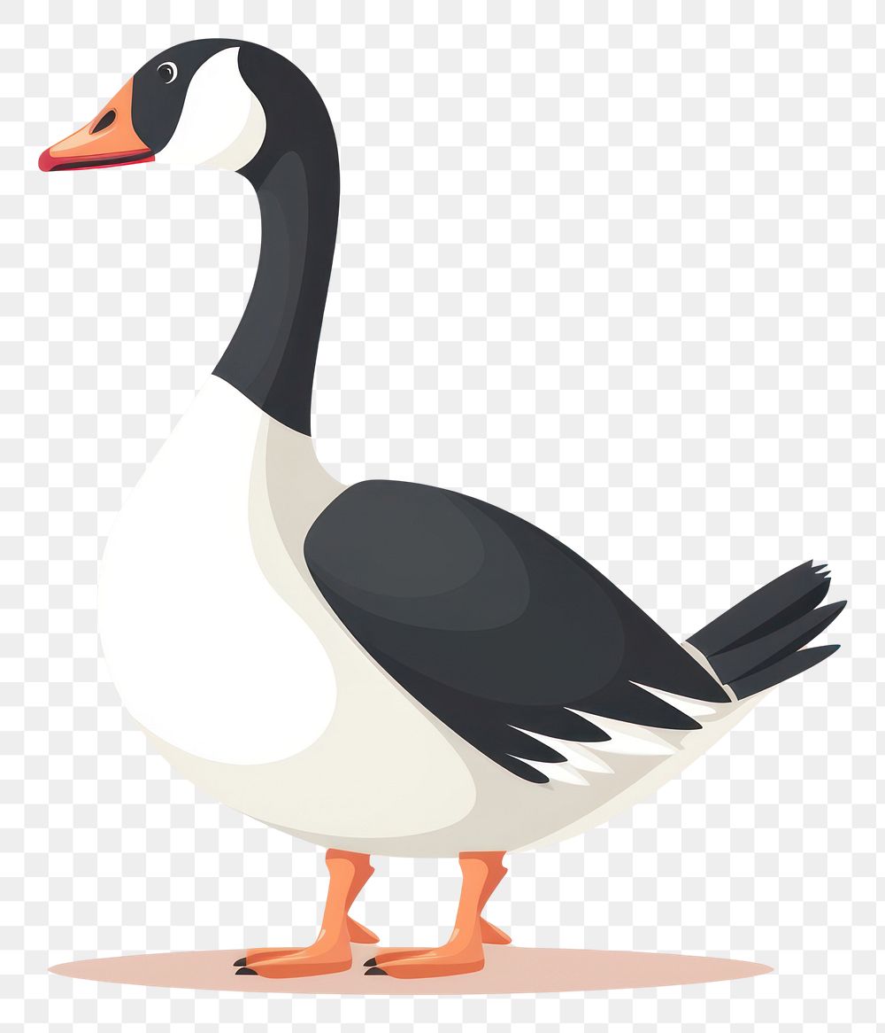 PNG Goose animal cartoon bird.