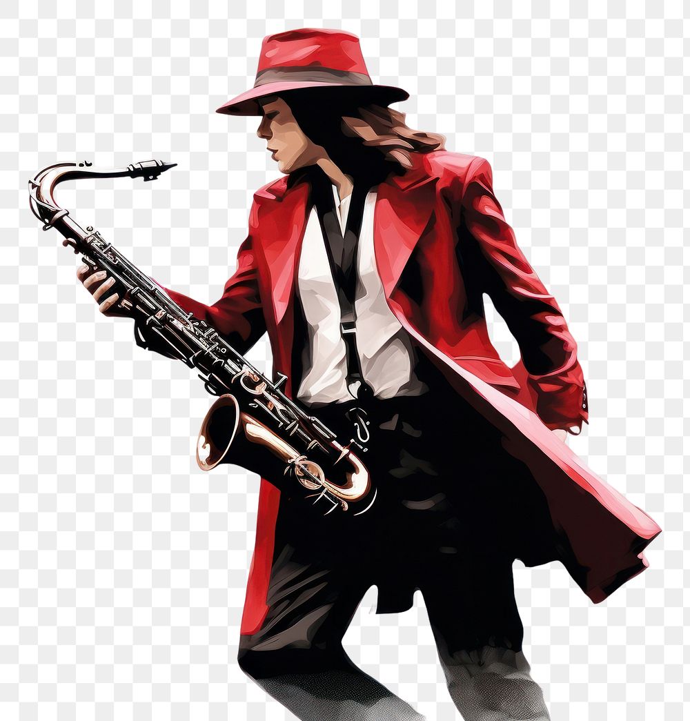 PNG Jazz saxophone adult saxophonist.