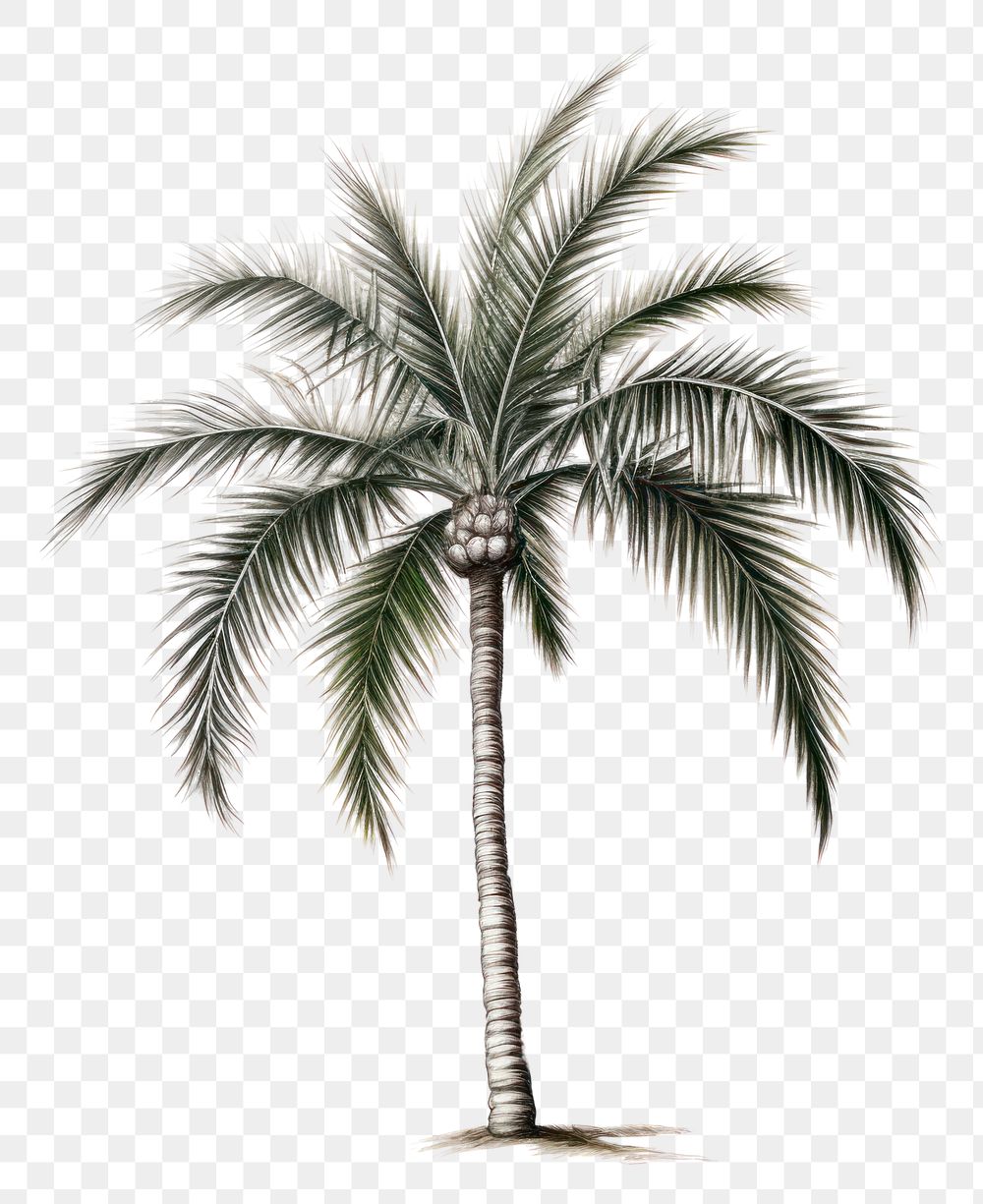 PNG Vintage drawing palm sketch plant tree