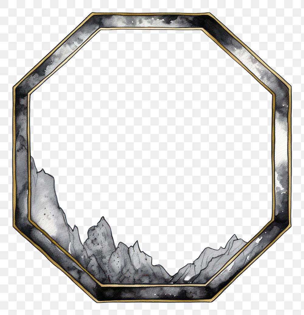 PNG Earth glope with golden hexagon frame white background rectangle dishware.