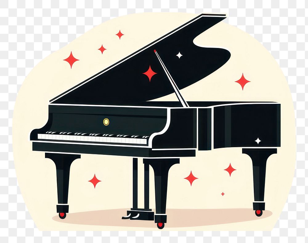 PNG Piano sticker music flat piano keyboard harpsichord.