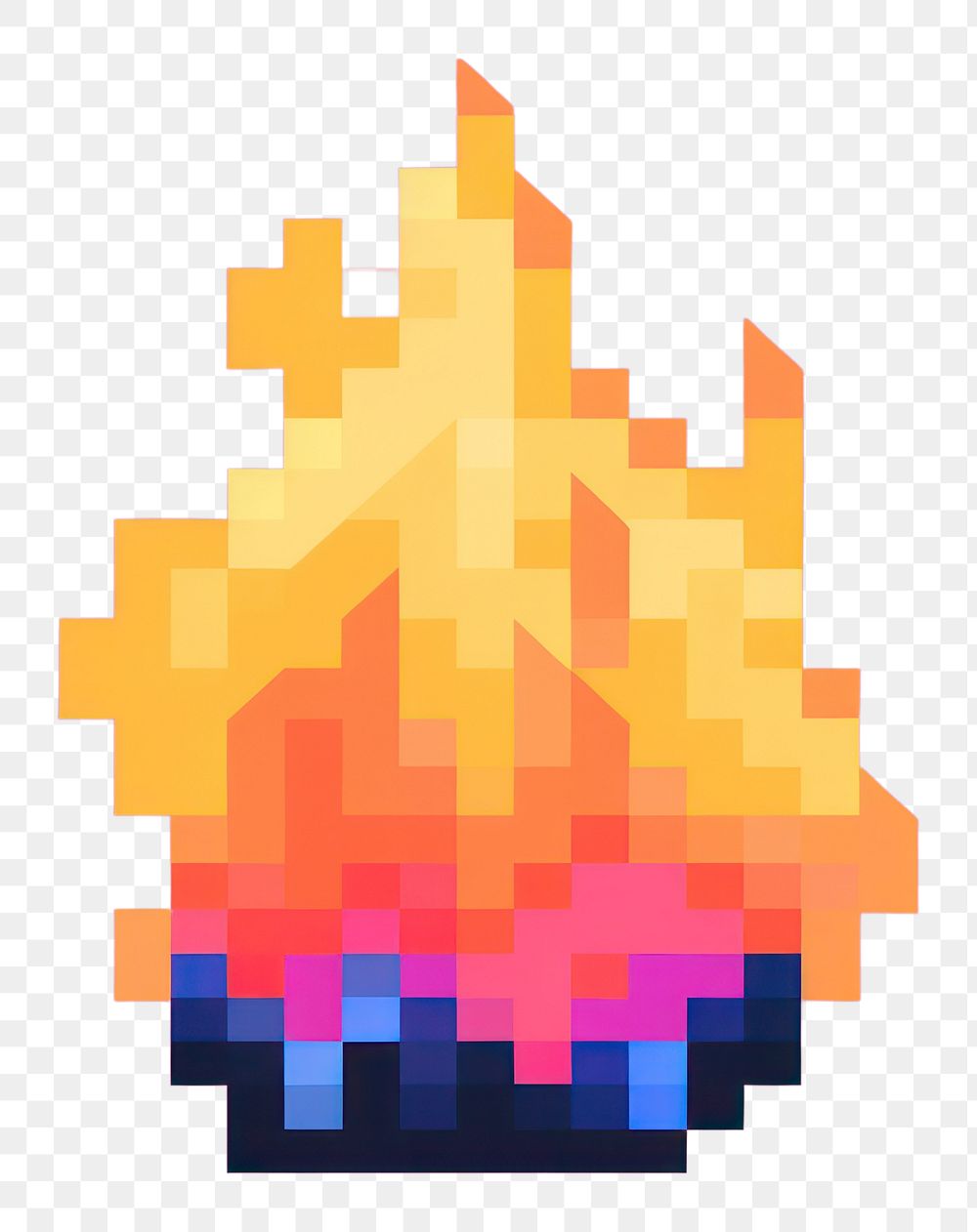 PNG Bon fire pixel art creativity technology.