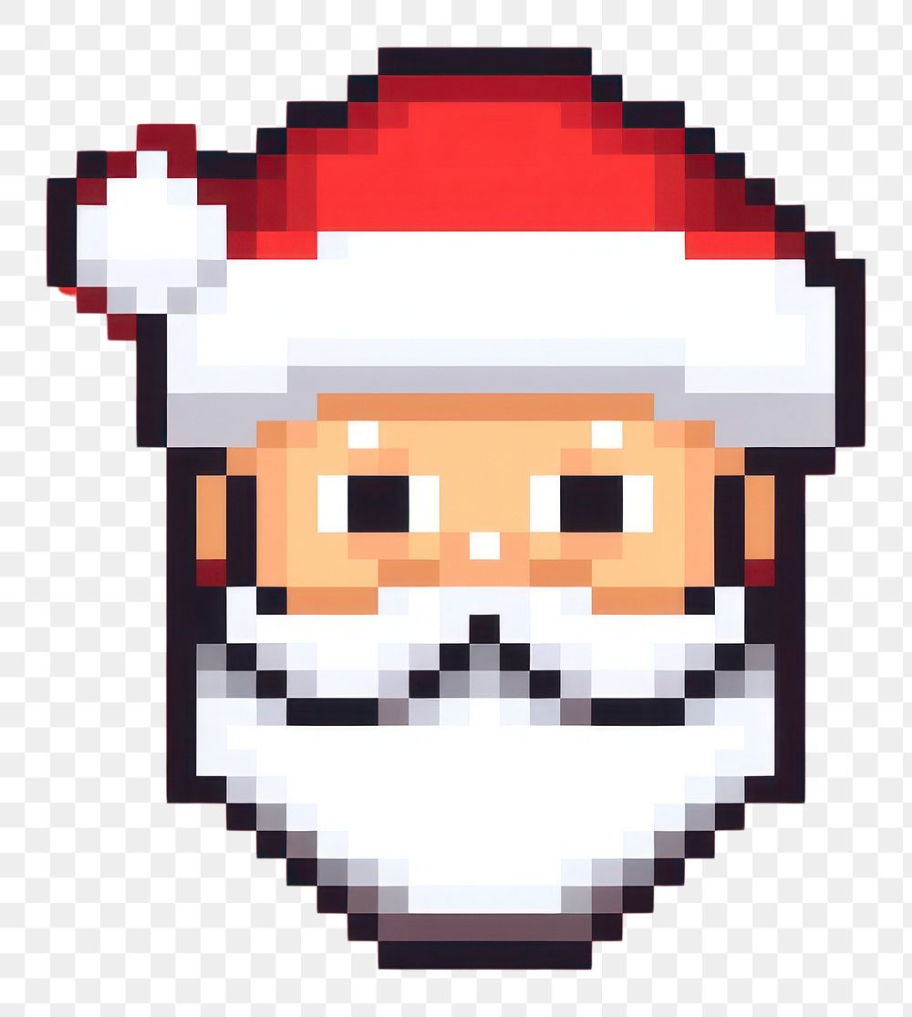 PNG Santa claus pixel shape art clapperboard.