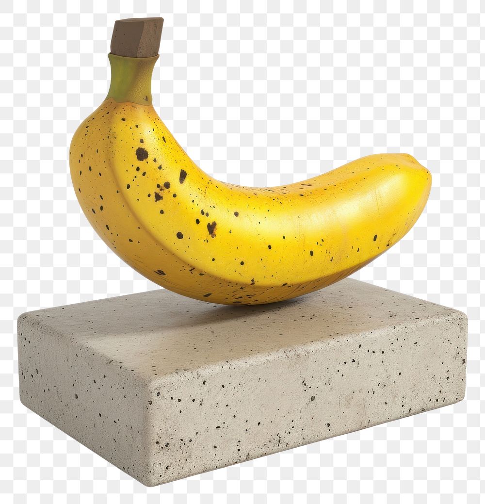 PNG Banana fruit food white background.