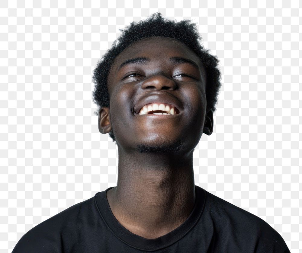 PNG Black person portrait smiling adult.
