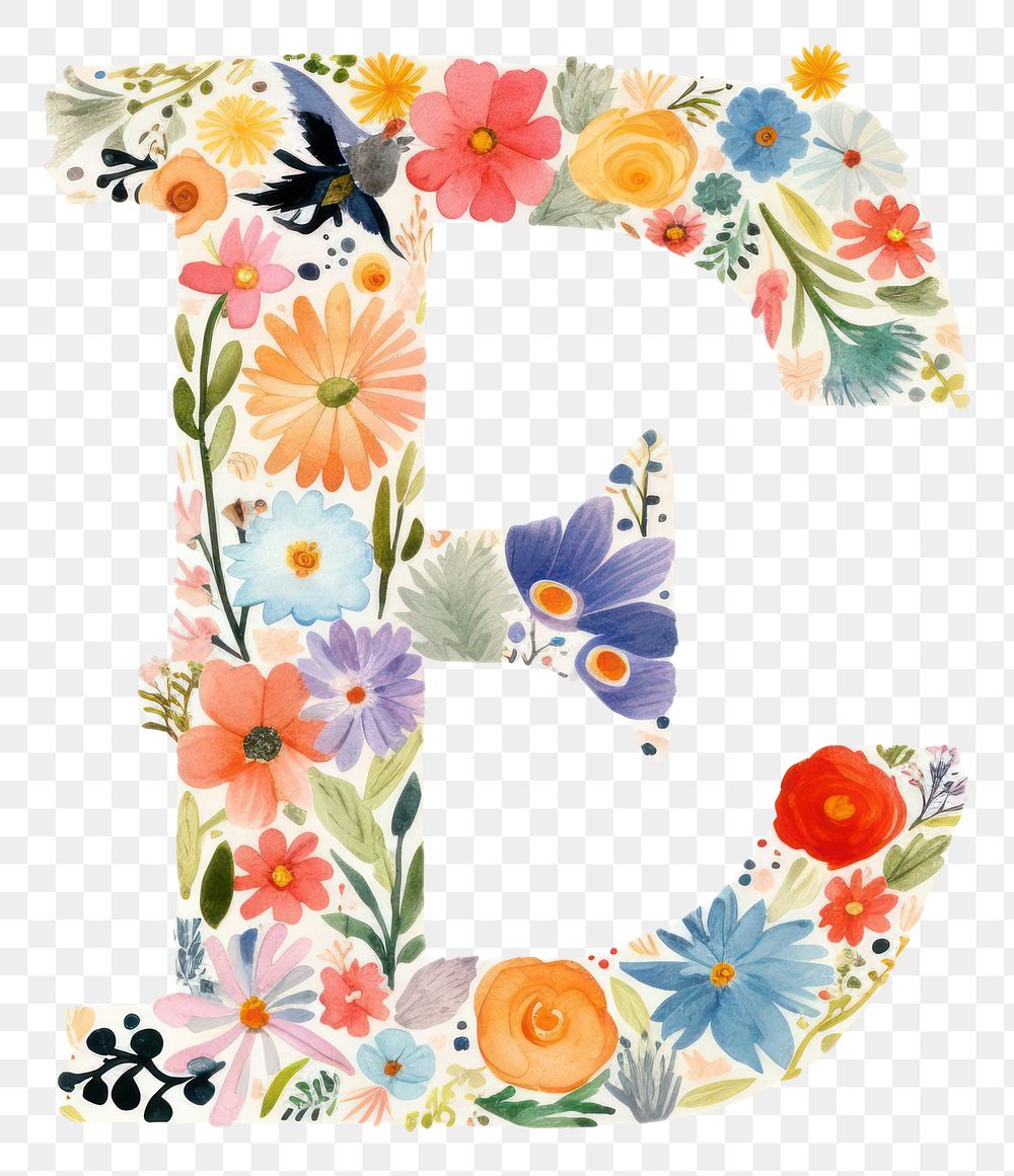 PNG Flower number text white background