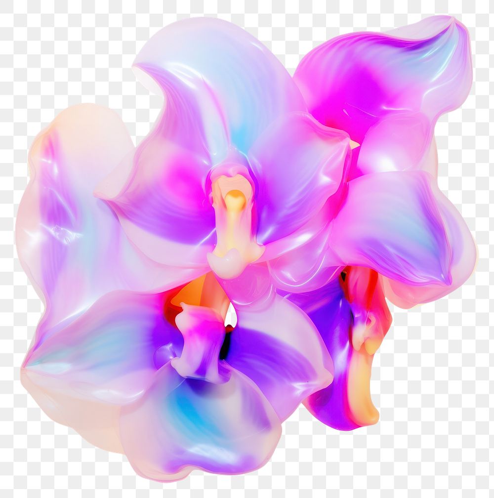 PNG Orchid abstract flower petal.