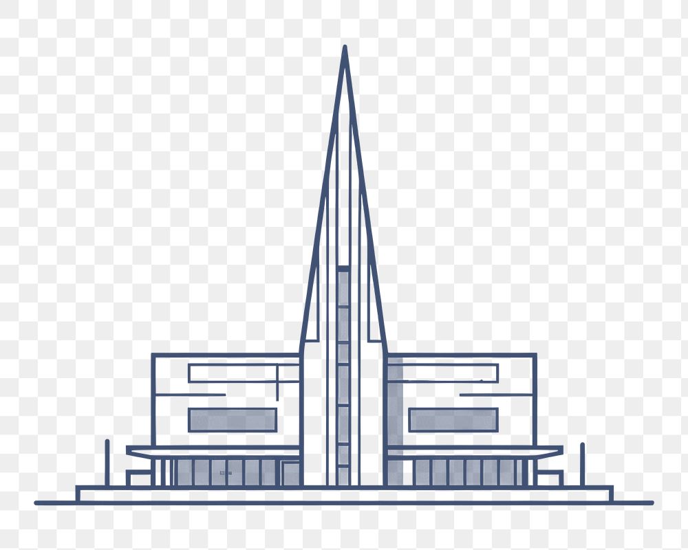 PNG Modern architecture icon building diagram sketch.