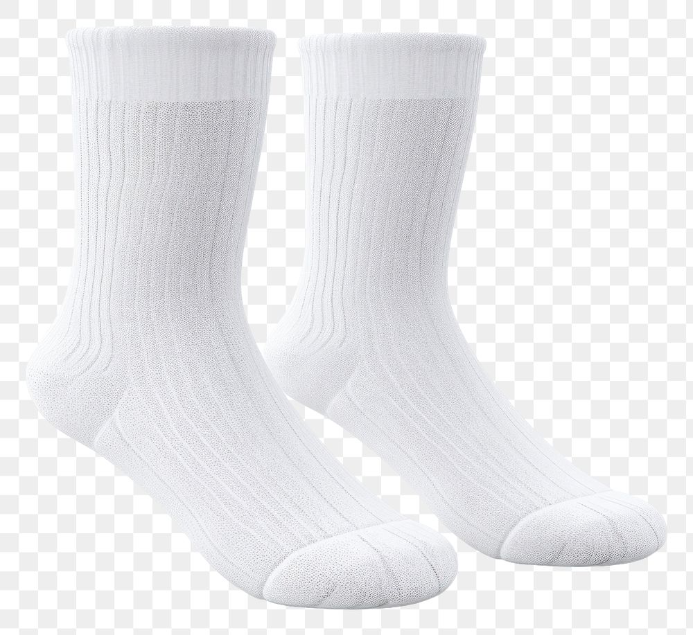 PNG Pair of white sock white background clothing bandage.