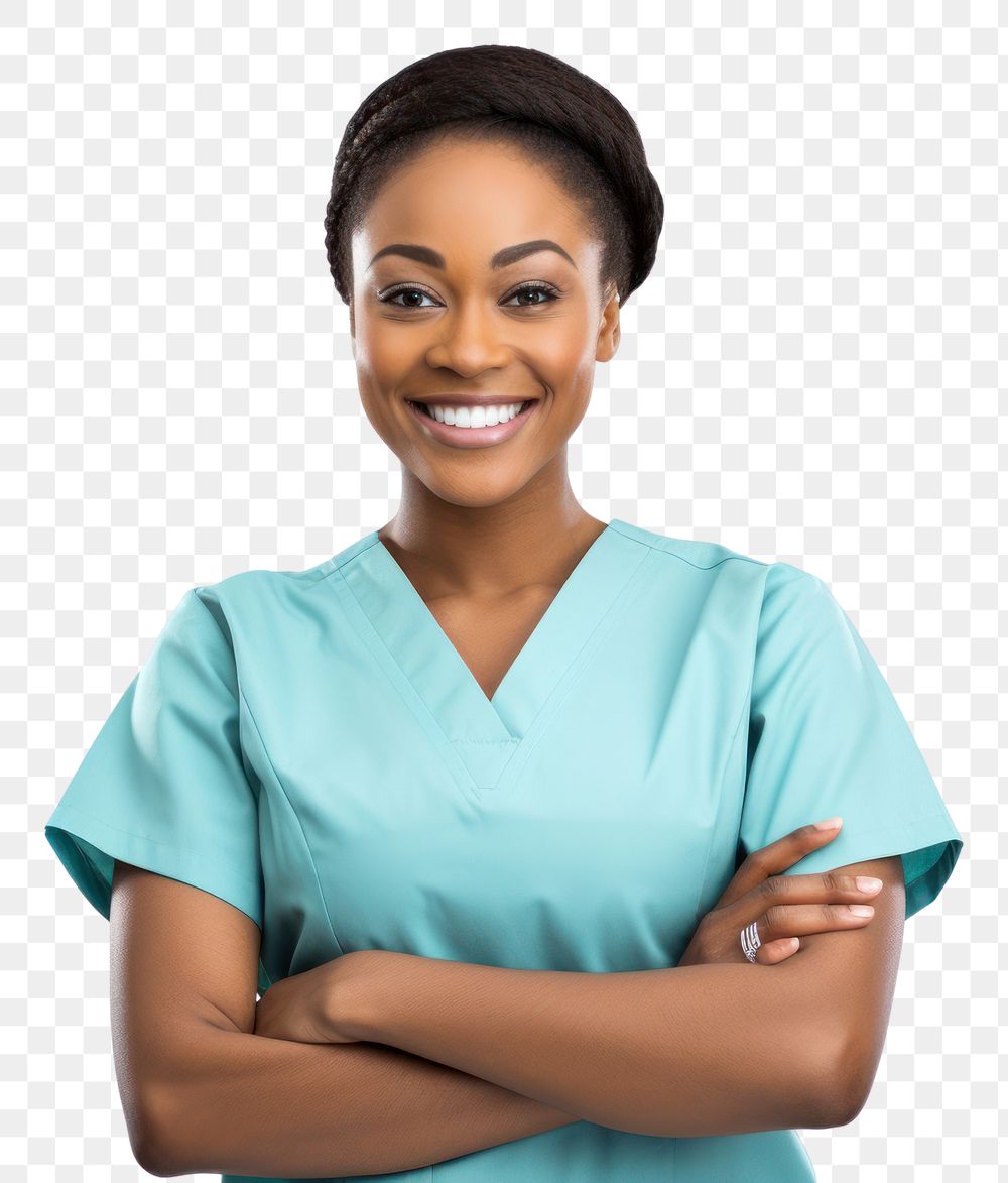 PNG Nurse female adult smile.