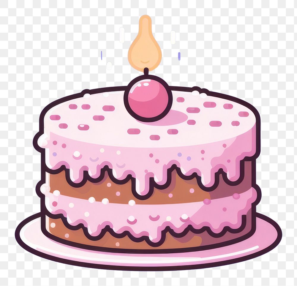 PNG Cake pixel dessert cupcake candle.