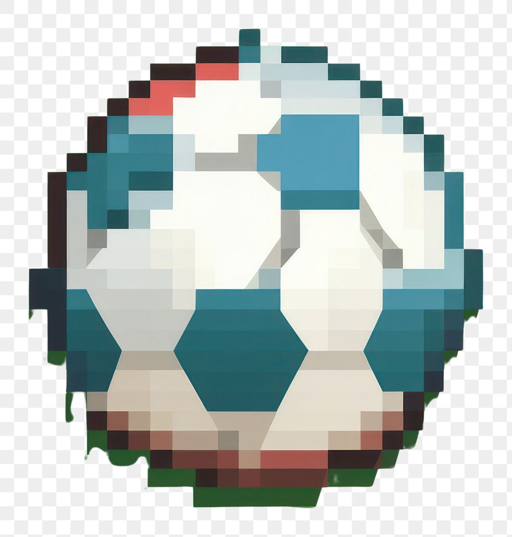PNG Football pixel sports shape pixelated.