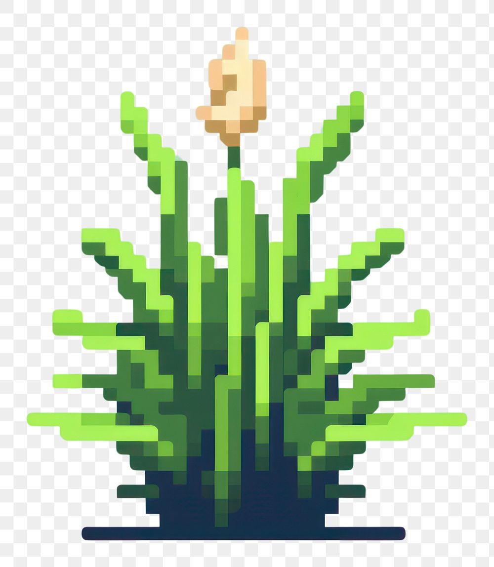 PNG Grass pixel graphics green plant.