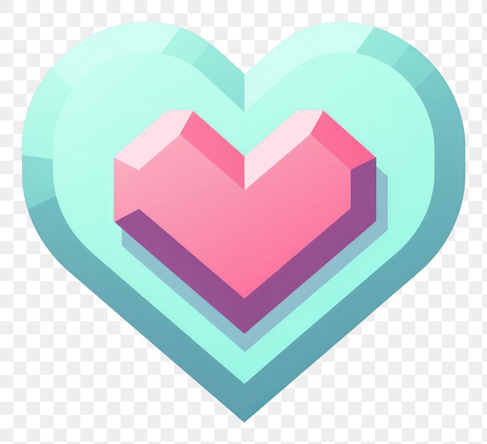 PNG Heart pixel shape creativity pattern.
