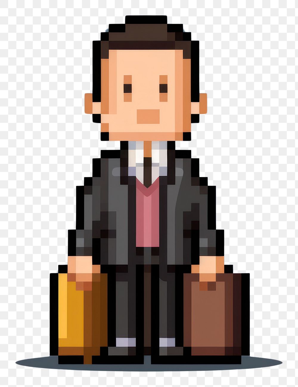 PNG Lawyer pixel technology briefcase pixelated.