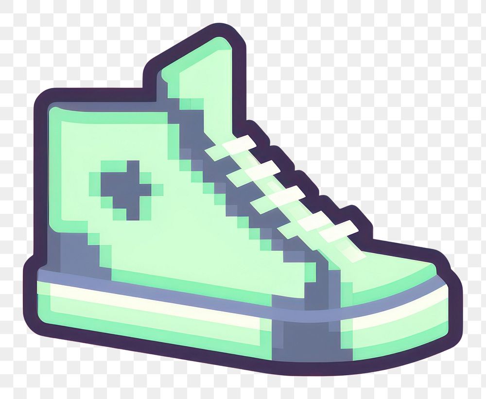 PNG Shoe pixel footwear clothing cartoon.