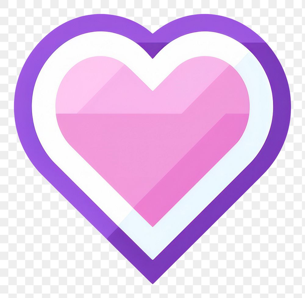 PNG Heart purple shape magenta.