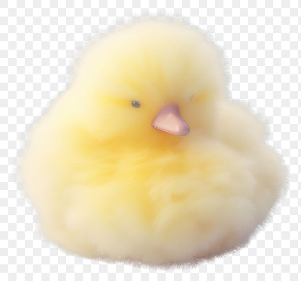 PNG 3d render of duck poultry animal fluffy.