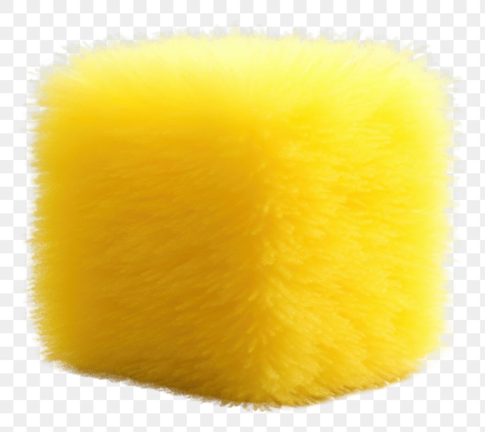 PNG Lemon slice fluffy wool yellow softness produce.