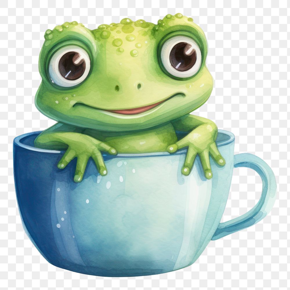 PNG Amphibian drink frog cup.