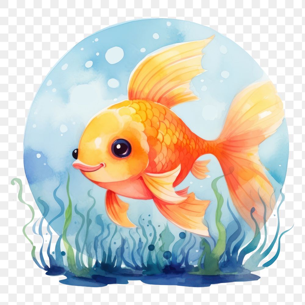 PNG Fish pop tank animal goldfish cartoon.