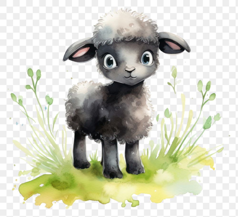 PNG Sheep pop lawn animal livestock cartoon.