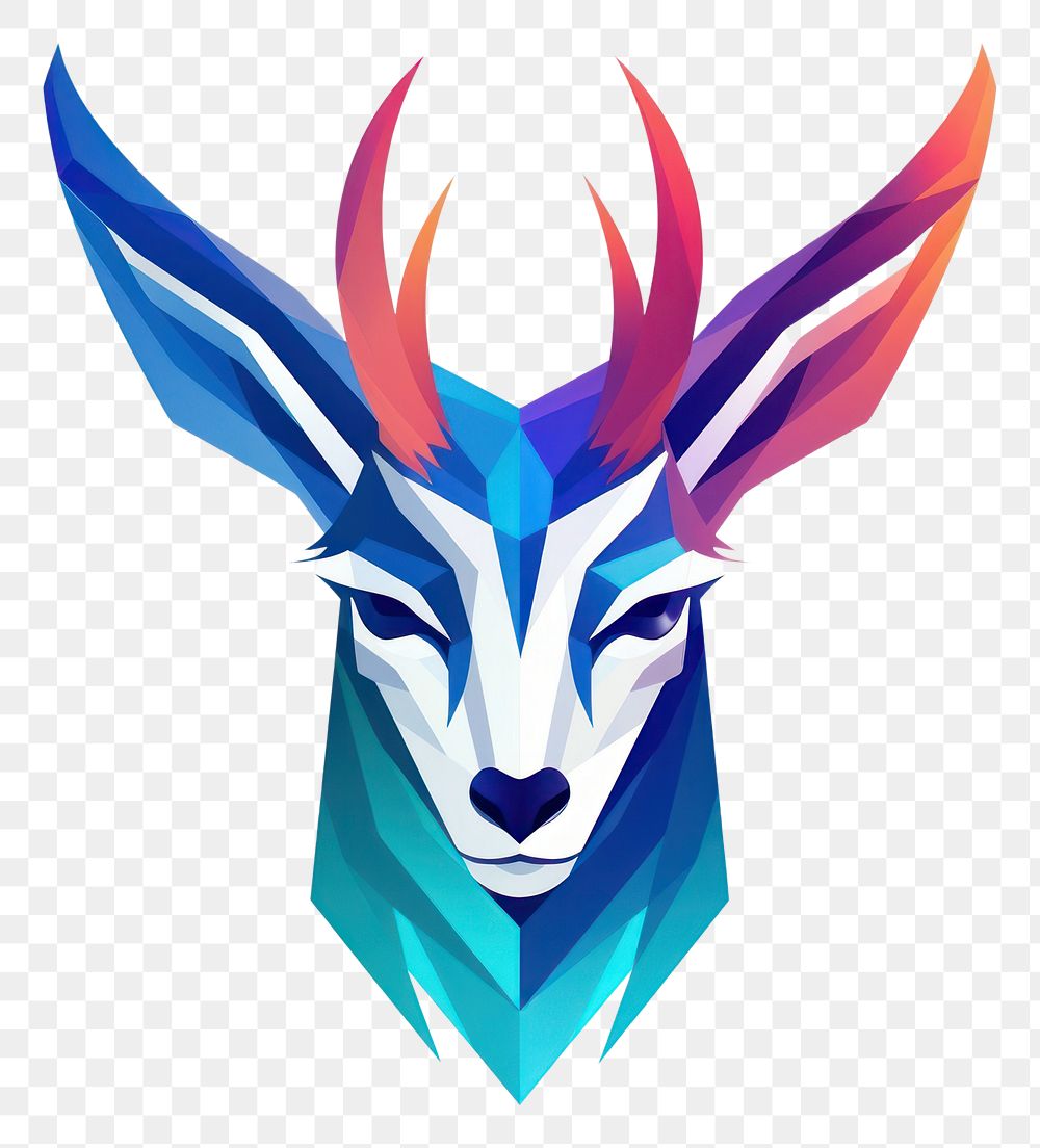PNG Gazelle animal mammal logo.
