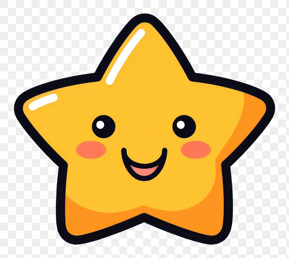PNG Star cartoon symbol happiness.