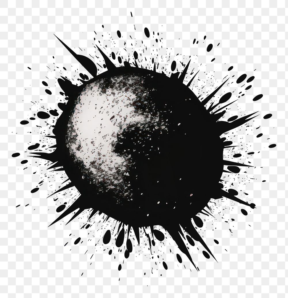 PNG Bomb icon shape black art.