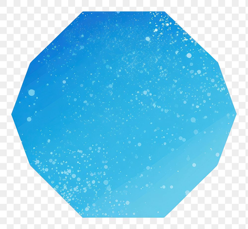 PNG Octagon icon shape blue white background.
