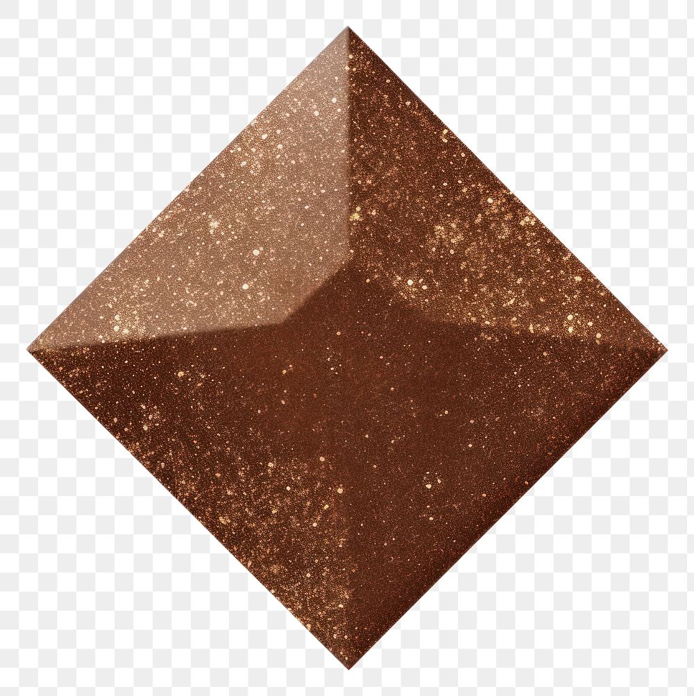 PNG Pentagon icon chocolate shape brown.