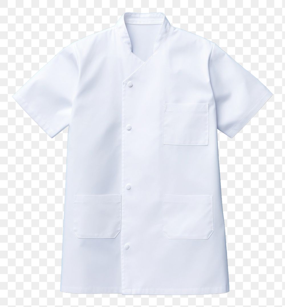 PNG Cooking apron shirt outerwear standing.