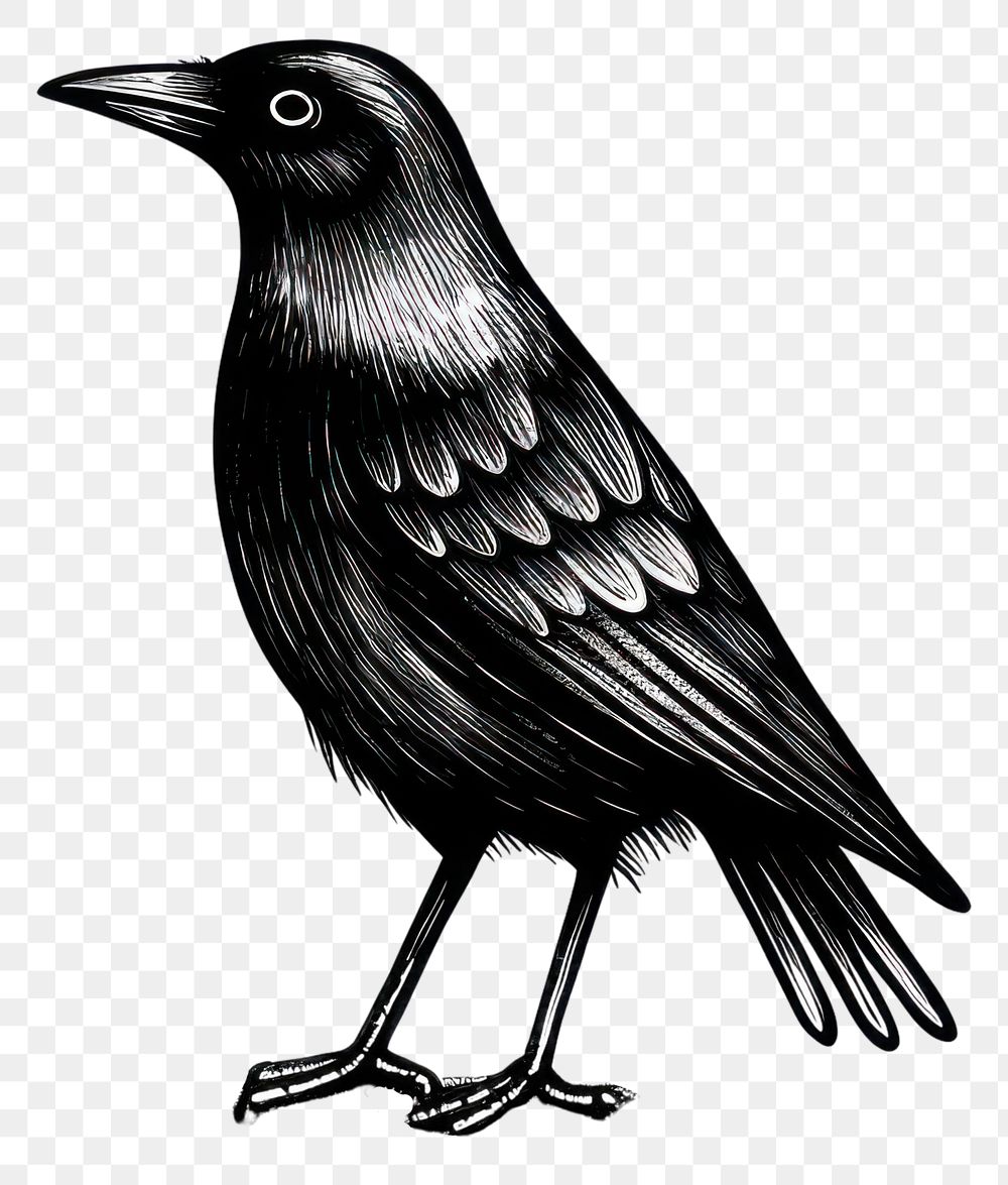 PNG Crow drawing blackbird animal.