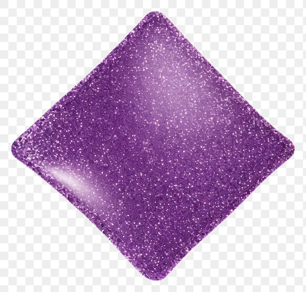 PNG Square icon glitter purple shape.
