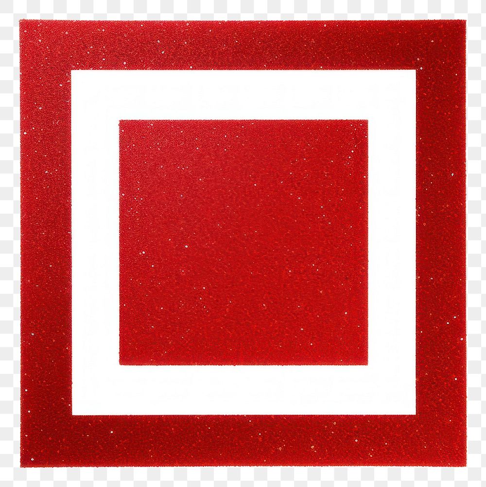 PNG Square icon shape red white background.