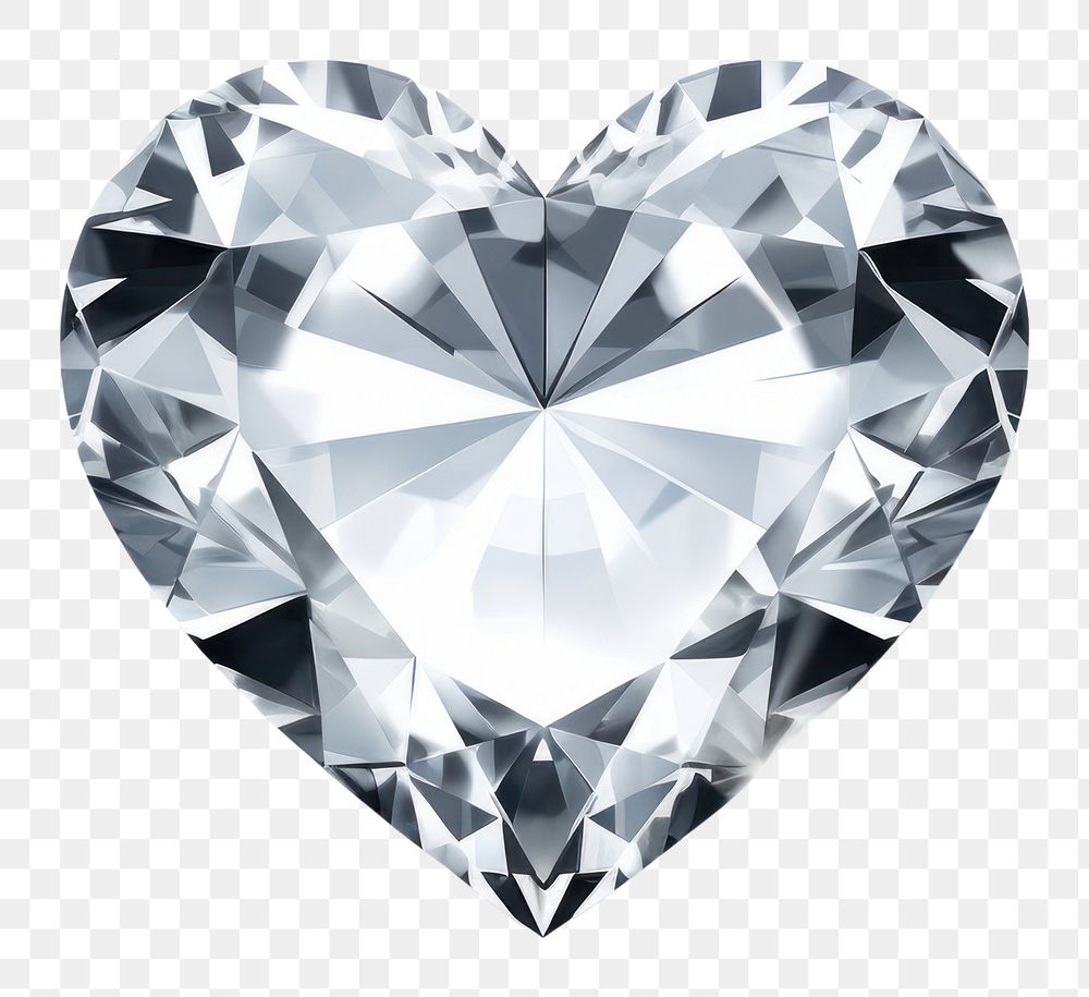 PNG Diamonds gemstone jewelry heart.