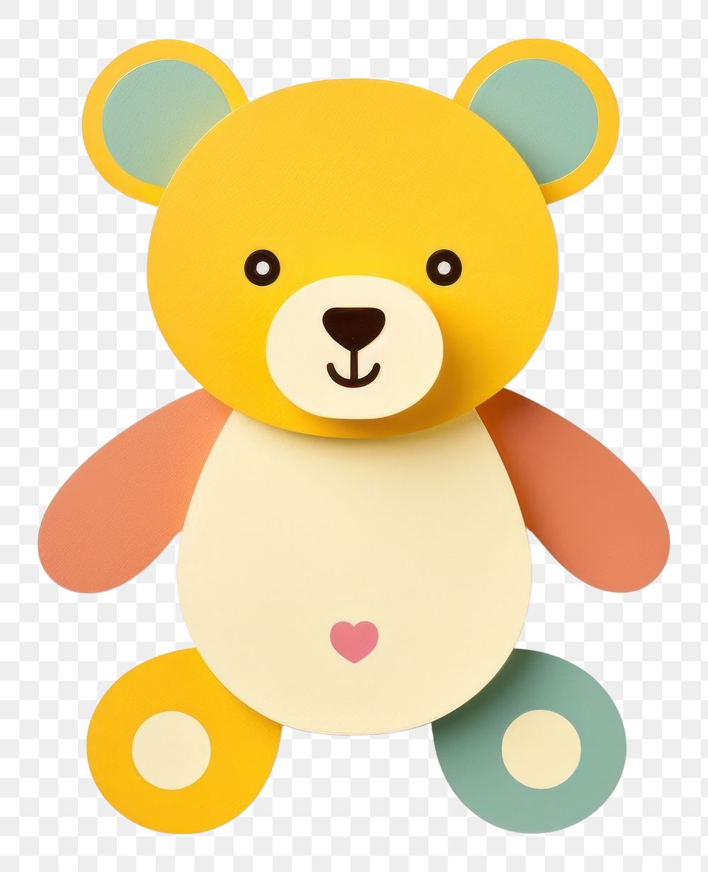 PNG Teddy bear plush cute art.