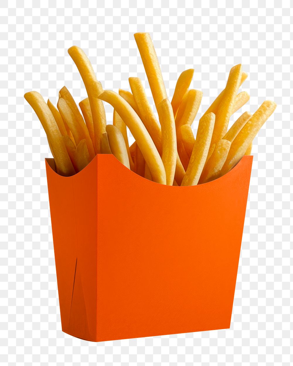 PNG fries box, transparent background