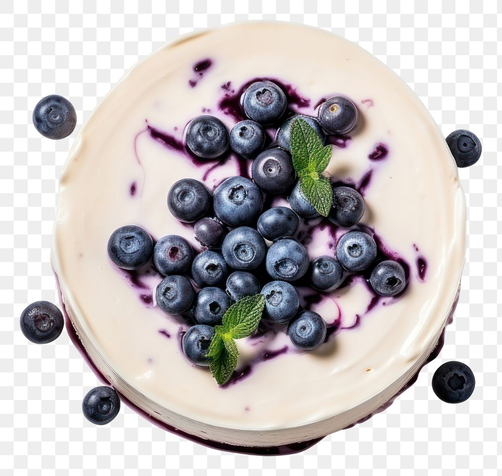 PNG Vanilla blueberry cheesecake dessert fruit plant.