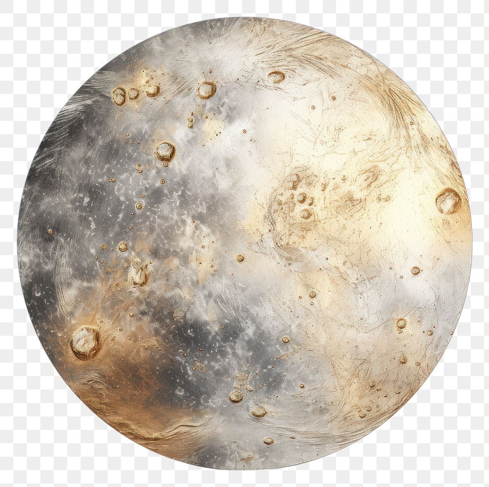 PNG Full moon astronomy space white background.