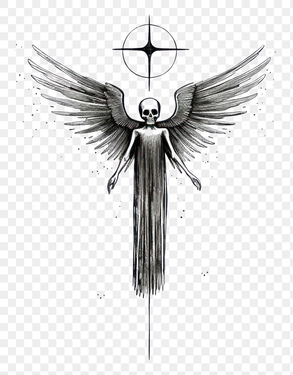 PNG Drawing symbol sketch angel.