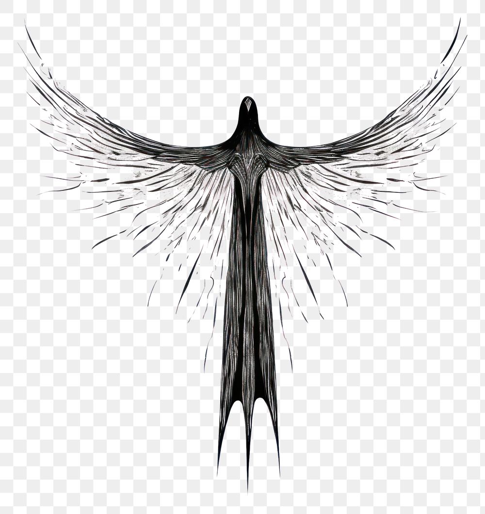 PNG Angel of Death drawing sketch line.