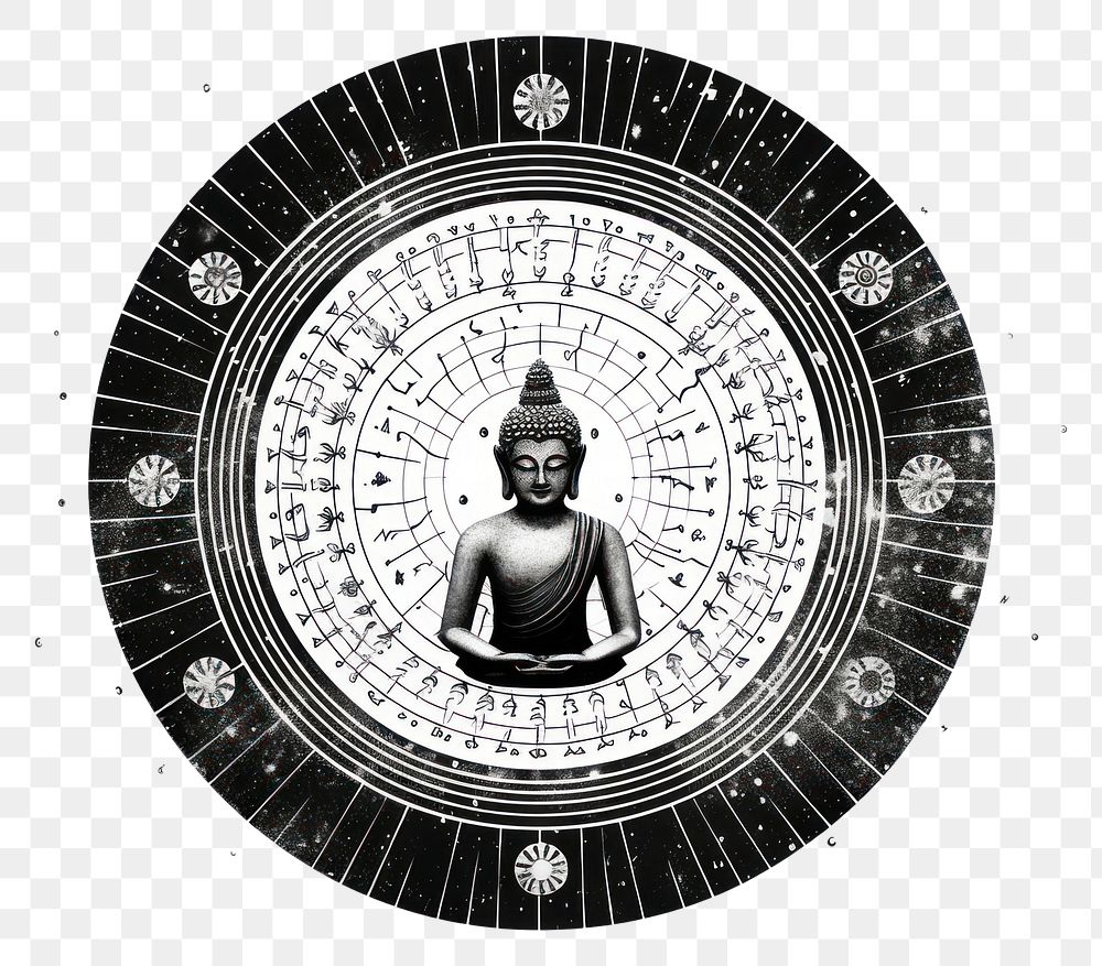 PNG Buddha wheel architecture drawing adult.