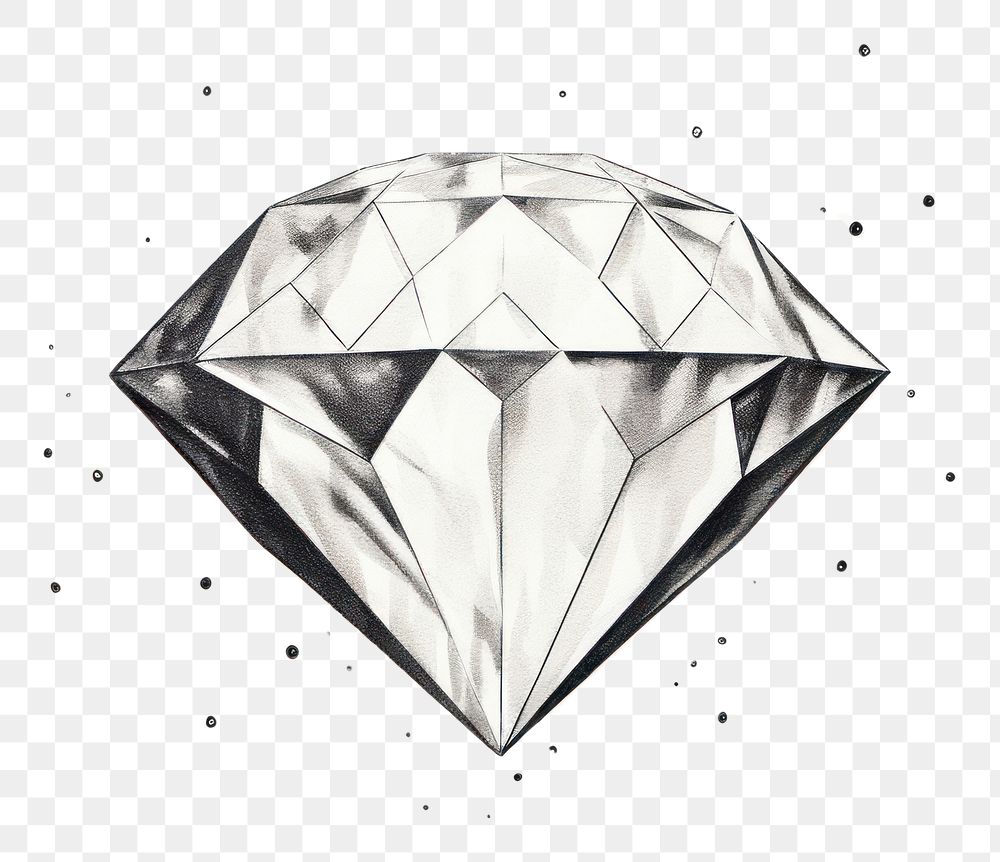 PNG Diamond jewelry drawing diamond.