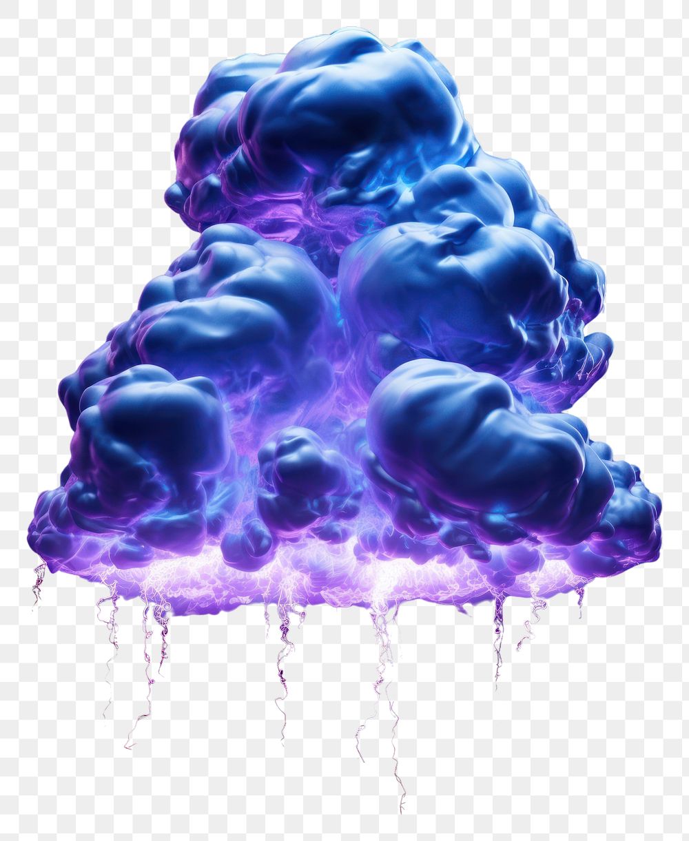 PNG Neon cloud outdoors nature purple.
