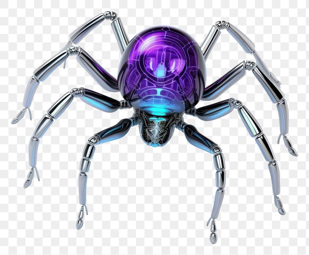 PNG Neon spider in a web arachnid animal white background.