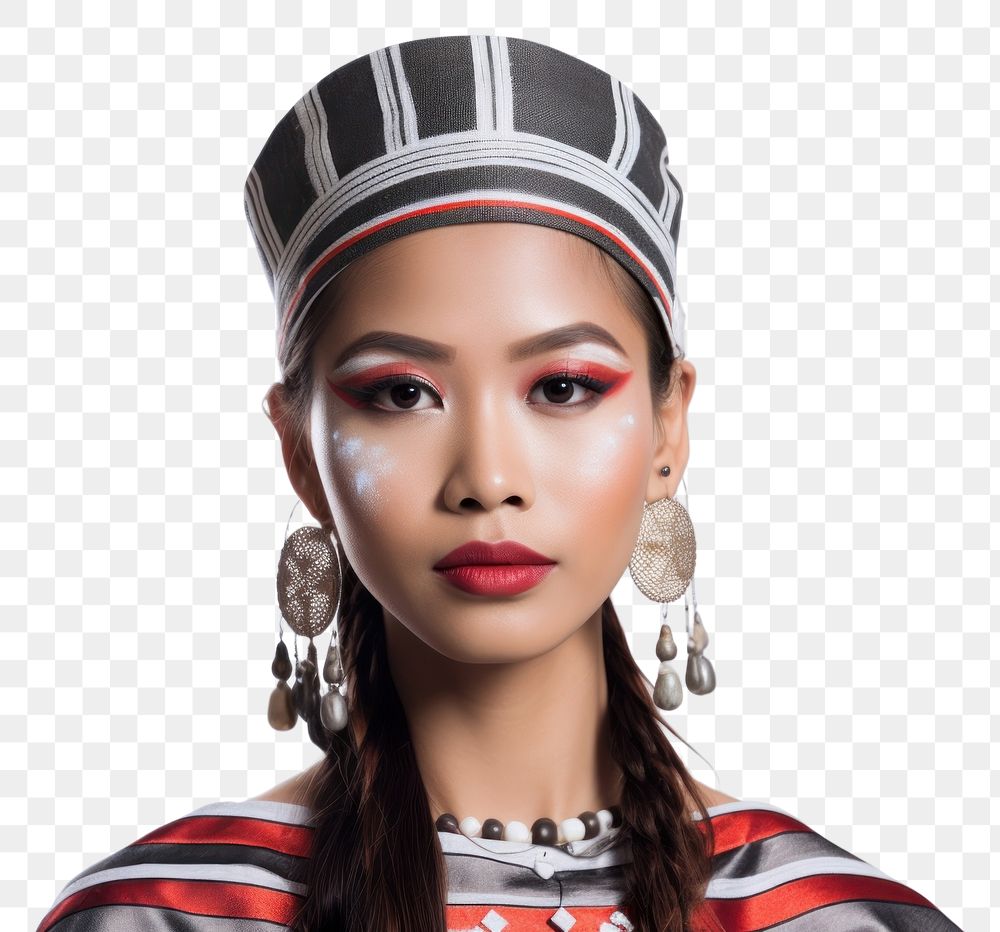 PNG Hmong woman portrait jewelry earring.