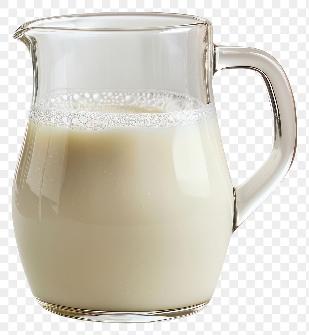 PNG Milk drink jug white background.