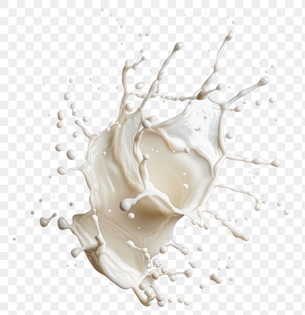PNG Milk white white background splattered.